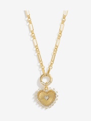 Inicio Gold Plated Heart Chain Necklace - Gift Pouch - Image 1 of 4