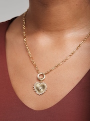 Inicio Gold Plated Heart Chain Necklace - Gift Pouch - Image 2 of 4