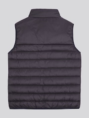 Черный - US Polo Assn. Мужской стеганый жилет с вставками - Изображение 6 из 9