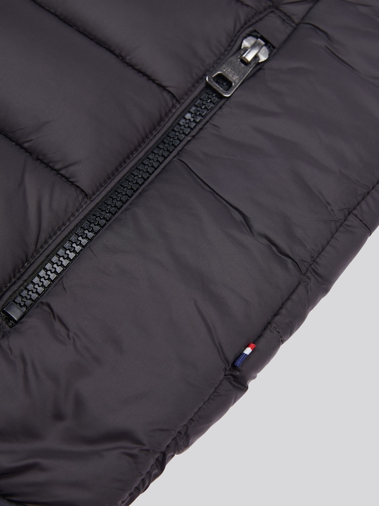 Чорний - U.S. Polo Assn. Чоловічий стьобаний жилет із панелями - Image 8 of 9