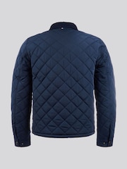 U.S. Polo Assn. Mens Blue Diamond Quilt Padded Jacket - Image 10 of 12