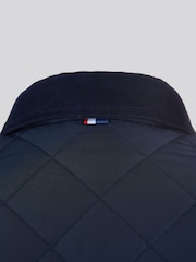 U.S. Polo Assn. Mens Blue Diamond Quilt Padded Jacket - Image 12 of 12