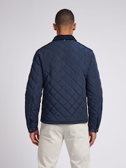 U.S. Polo Assn. Mens Blue Diamond Quilt Padded Jacket - Image 4 of 12