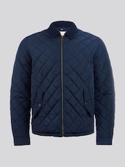 U.S. Polo Assn. Mens Blue Diamond Quilt Padded Jacket - Image 8 of 12