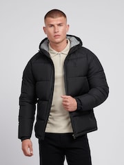 U.S. Polo Assn. Mens Ripstop Hooded Puffer Jacket - Image 1 of 12