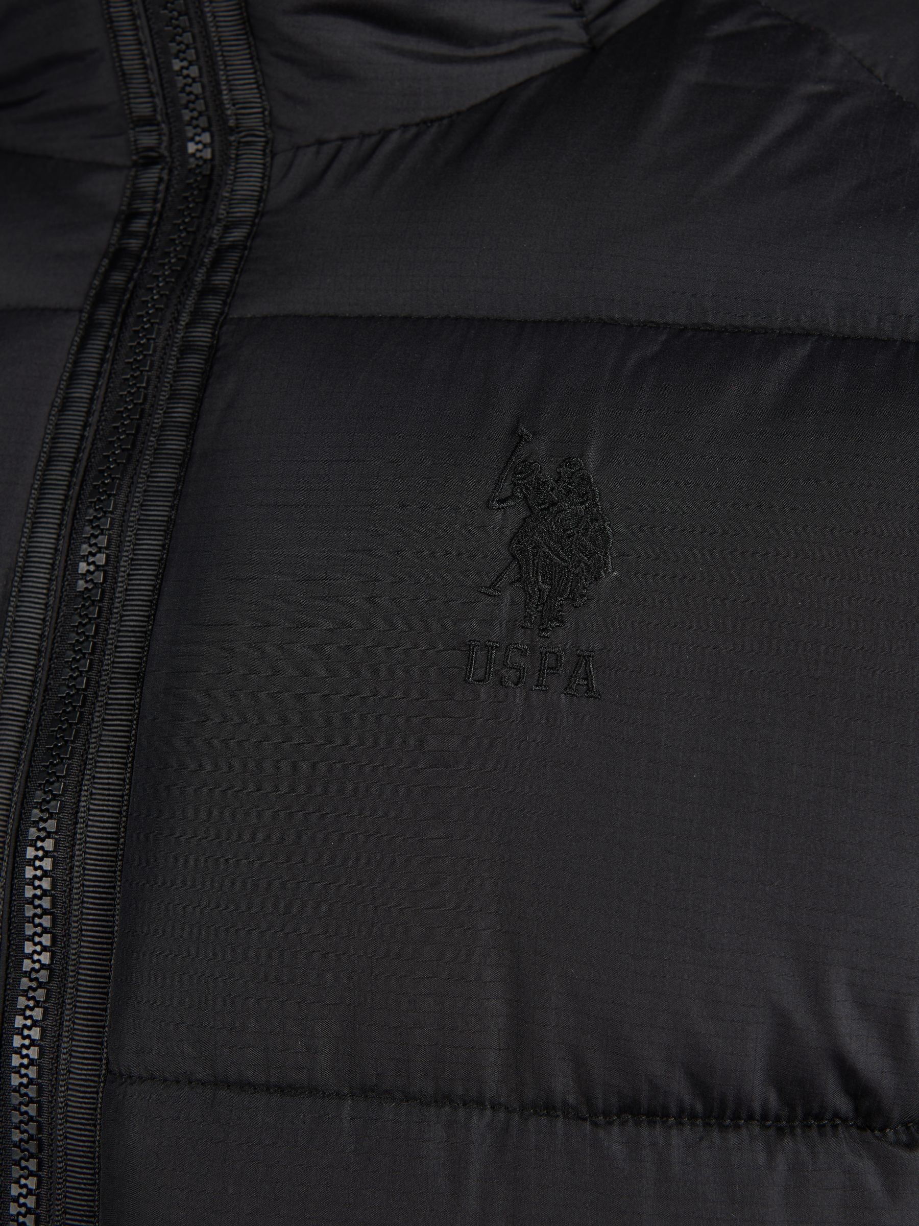 Buy U.S. Polo Assn. Mens Ripstop Hooded Puffer Jacket from
