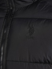 U.S. Polo Assn. Mens Ripstop Hooded Puffer Jacket - Image 10 of 12