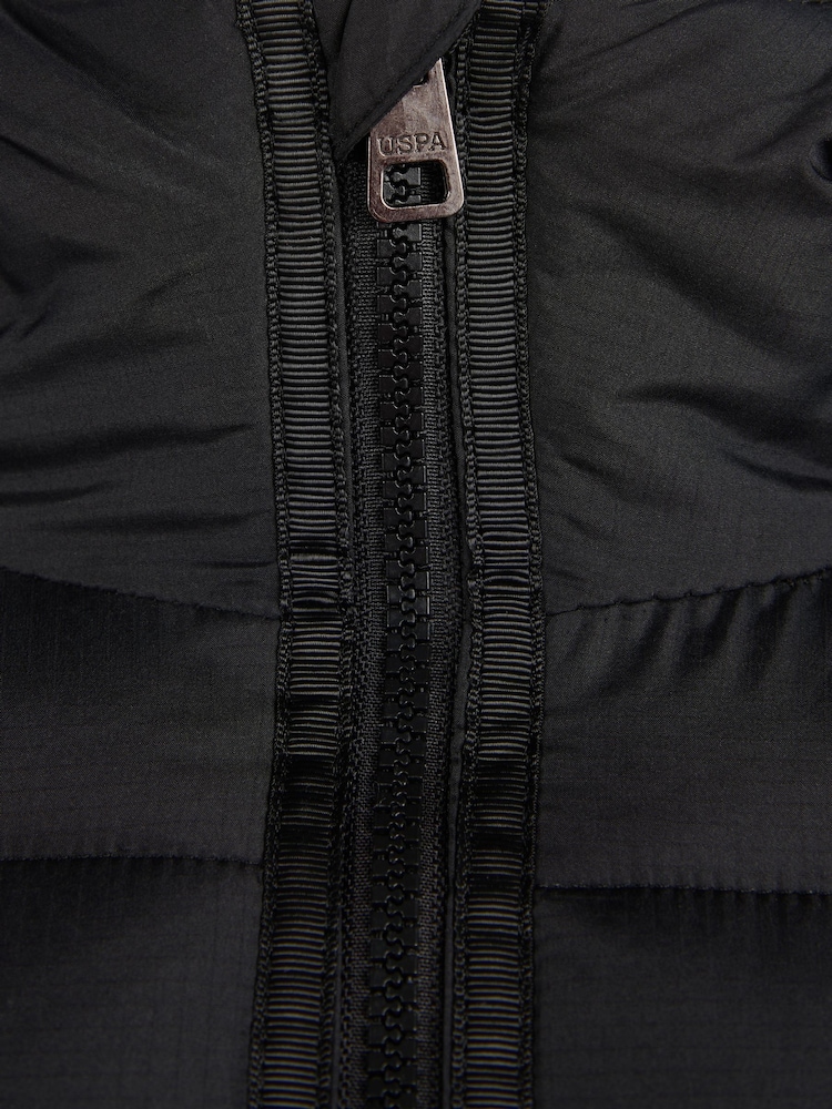 U.S. Polo Assn. Mens Ripstop Hooded Puffer Jacket - Image 11 of 12