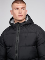 U.S. Polo Assn. Mens Ripstop Hooded Puffer Jacket - Image 5 of 12