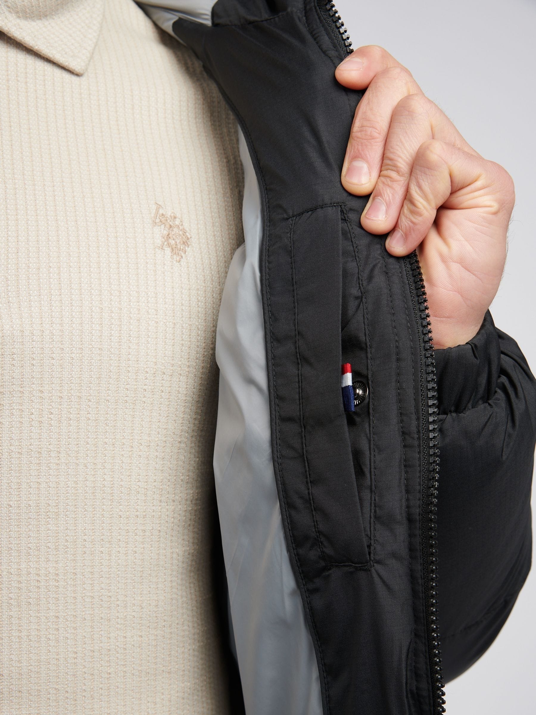 Buy U.S. Polo Assn. Mens Ripstop Hooded Puffer Jacket from