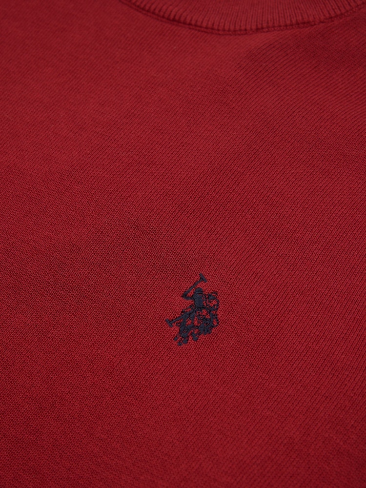 U.S. Polo Assn. Red Mens Combed 100% Cotton Turtle Neck Sweater - Image 7 of 7