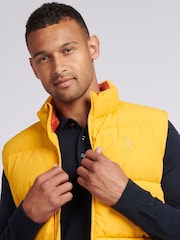 U.S. Polo Assn Yellow U.S. Polo Assn. Mens Wide Baffle Gilet - Image 2 of 6