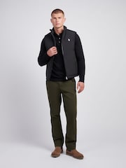 U.S. Polo Assn. Mens Clean Front Quilt Black Gilet - Image 2 of 5