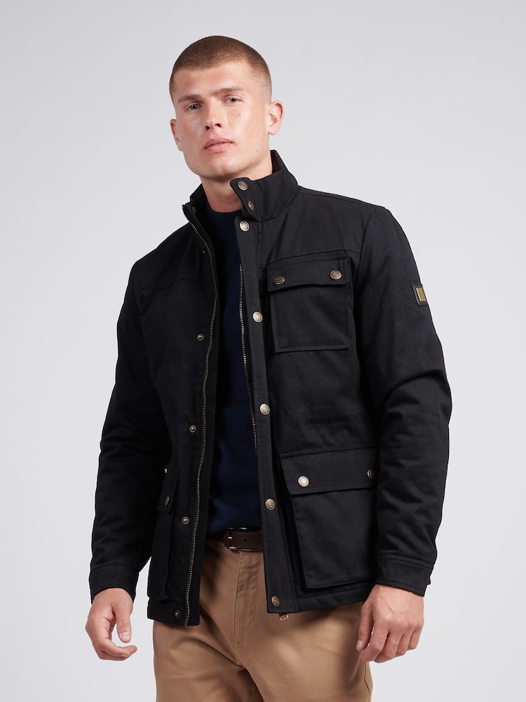 U.S. Polo Assn. Mens Wax Coated Patch Pocket 100% Cotton Jacket - Image 1 of 10
