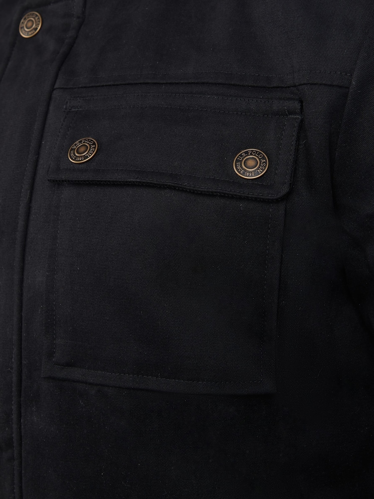 U.S. Polo Assn. Mens Wax Coated Patch Pocket 100% Cotton Jacket - Image 10 of 10