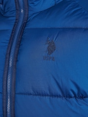 U.S. Polo Assn. Mens Ripstop Hooded Puffer Jacket - Image 10 of 11