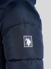 U.S. Polo Assn. Mens Classic Longline Puffer Jacket - Image 10 of 11