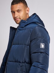 U.S. Polo Assn. Mens Classic Longline Puffer Jacket - Image 4 of 11