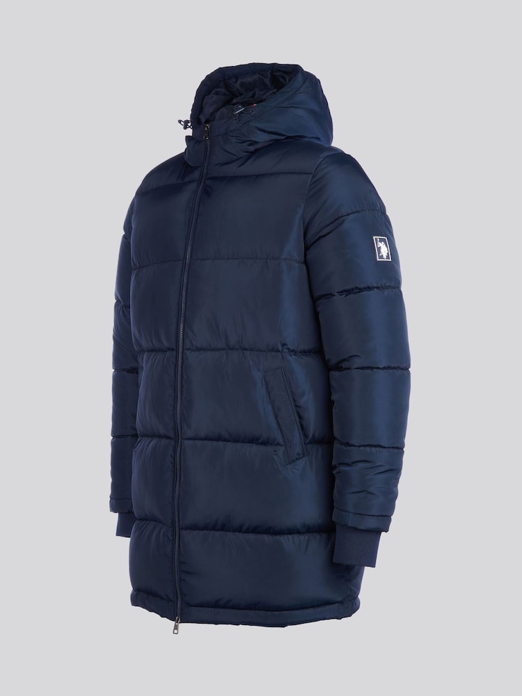 U.S. Polo Assn. Mens Classic Longline Puffer Jacket - Image 7 of 11