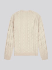 U.S. Polo Assn. Mens Cable Knit Crew Neck Polo Shirt - Image 6 of 7