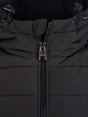 U.S. Polo Assn Black Mens Lightweight Quilt Hooded Puffer Jacket - Image 7 of 12