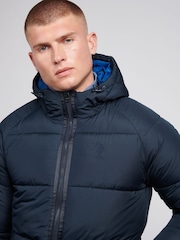 U.S. Polo Assn. Mens Ripstop Hooded Puffer Jacket - Image 2 of 11