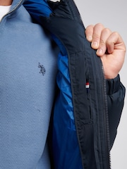 U.S. Polo Assn. Mens Ripstop Hooded Puffer Jacket - Image 5 of 11