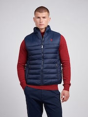 U.S. Polo Assn. Mens Panelled Quilted Gilet - Image 1 of 9