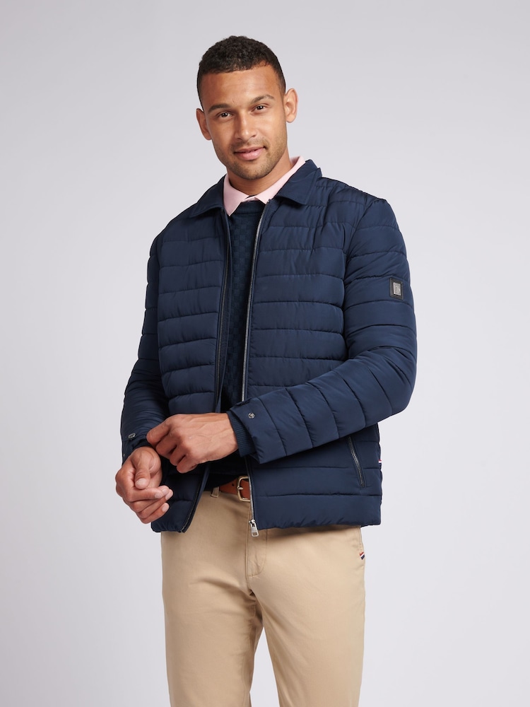 U.S. Polo Assn. Mens Lightweight Quilted Collared Jacket - Image 1 of 11