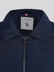 U.S. Polo Assn. Mens Lightweight Quilted Collared Jacket - Image 9 of 11