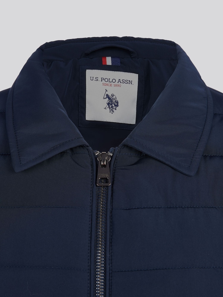 U.S. Polo Assn. Pánská lehká prošívaná bunda s límečkem - Image 9 of 11