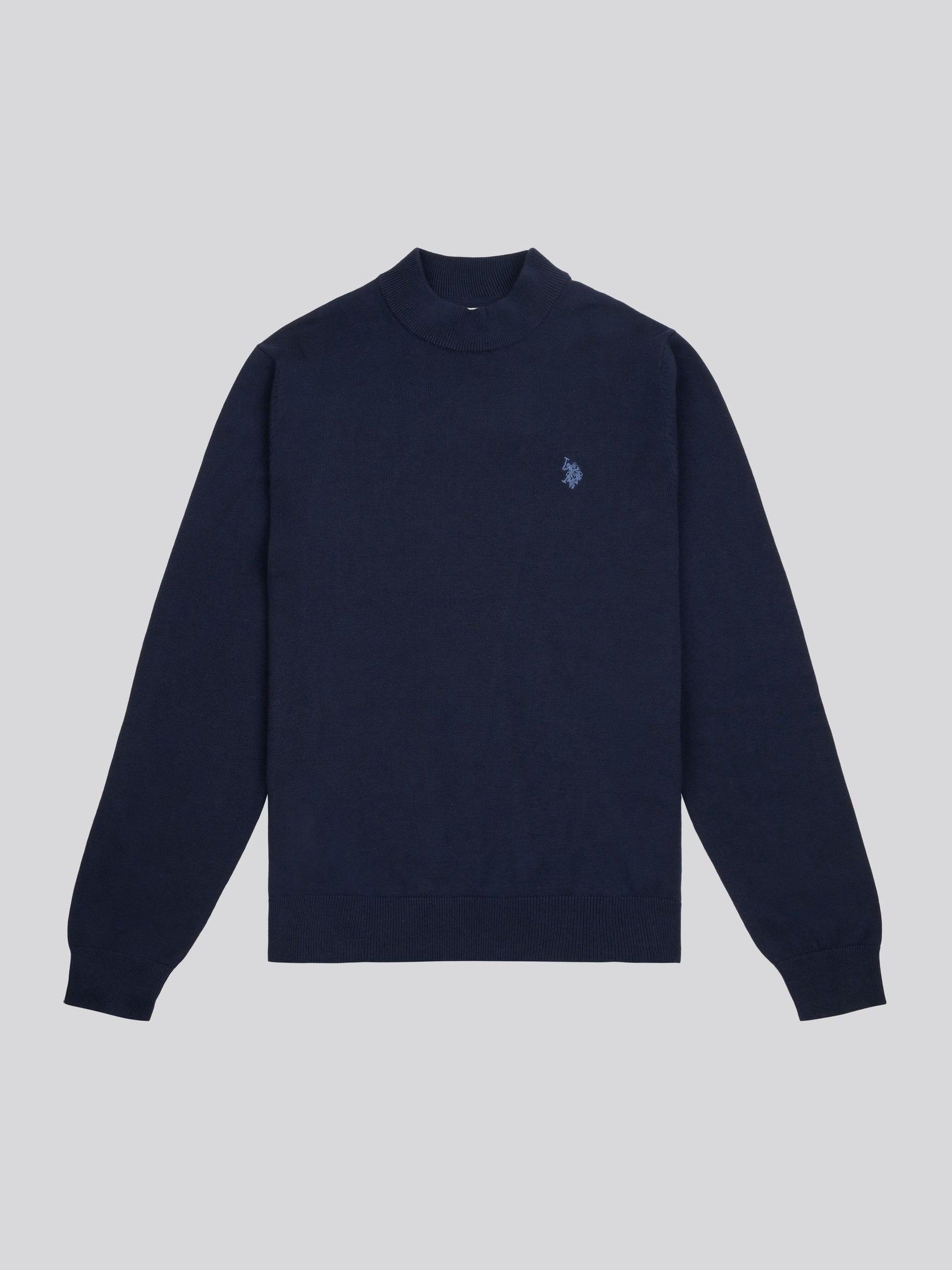 Buy U.S. Polo Assn. Blue Mens Combed 100% Cotton Turtle Neck