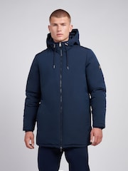 U.S. Polo Assn. Blue Mens Smart Parka Jacket - Image 1 of 10