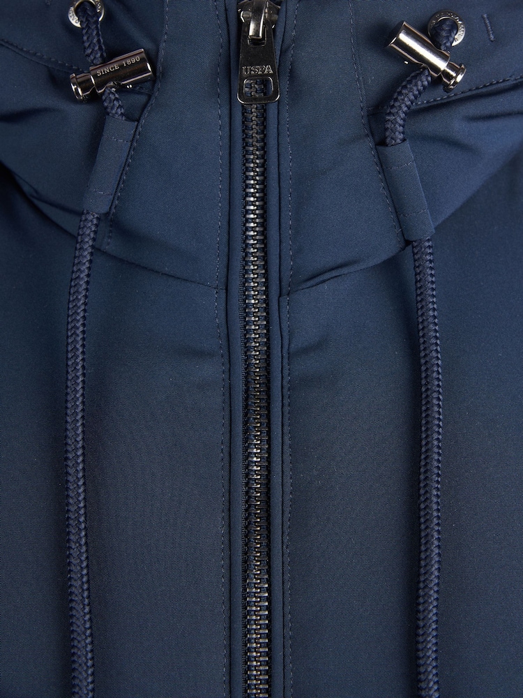 U.S. Polo Assn. Blue Mens Smart Parka Jacket - Image 10 of 10