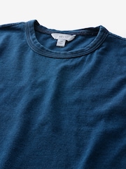 Indigo Blue 100% Cotton T-Shirt - Image 6 of 7