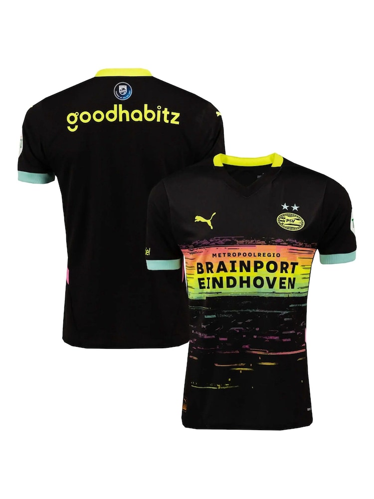Puma Black Kids PSV Away Shirt 2024-25 - Image 1 of 3