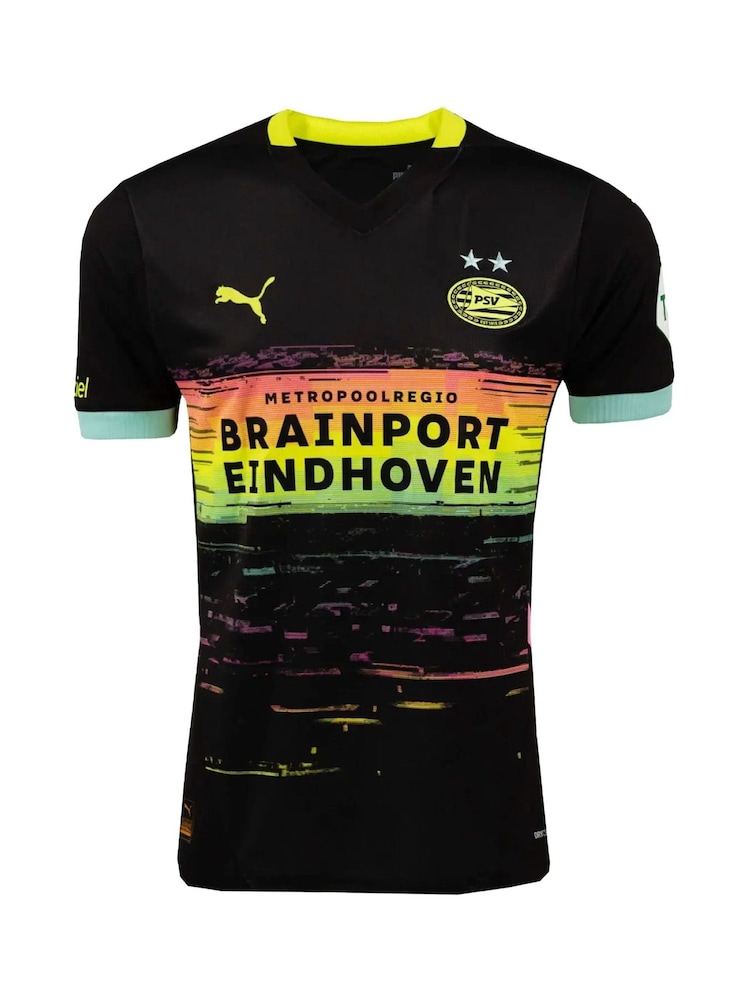 Puma Black Kids PSV Away Shirt 2024-25 - Image 2 of 3