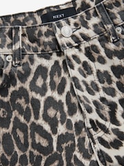 Leopard Print 100% Cotton Wide Leg Jeans - Image 9 of 10