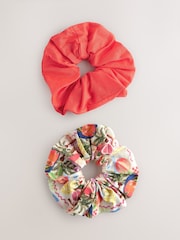 Fruit Print Hair Scrunchies 2 Pack - Image 1 of 4