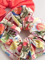 Fruit Print Hair Scrunchies 2 Pack - Image 2 of 4