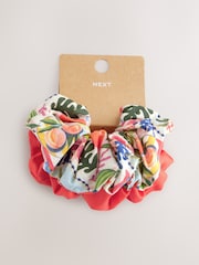 Fruit Print Hair Scrunchies 2 Pack - Image 4 of 4