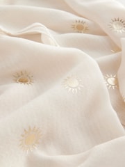 Gold Foil Sun Lightweight Scarf - Image 2 of 4