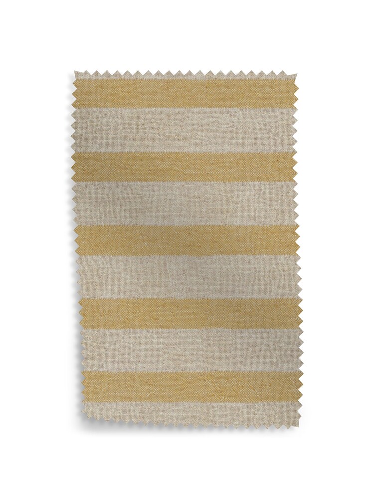 Laura Ashley Ochre Yellow Kinsham Stripe Upholstery Swatch - Image 1 of 1