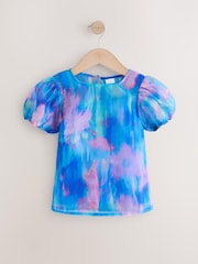 Blue Mesh Blouse - Image 1 of 1