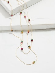 FatFace Multi Semi Precious Stone Layered Necklace - Image 2 of 2