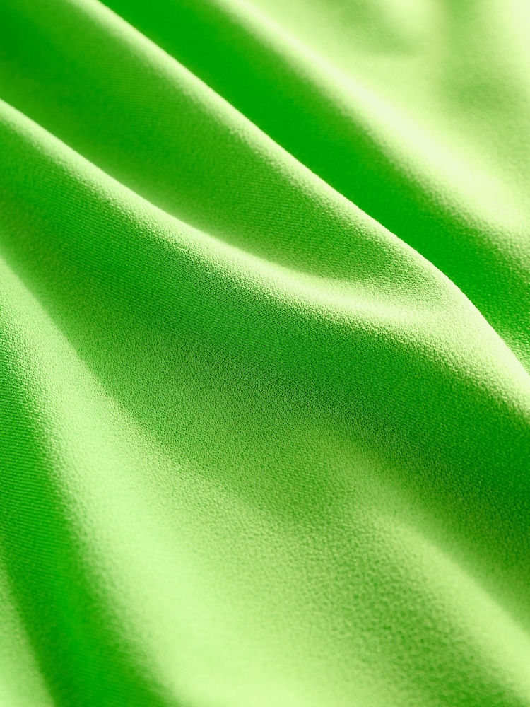 Green Sleeveless Solid Jersey Dress - Image 2 of 3