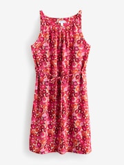 Print Sleeveless All Over Printed Jersey 100% Cotton Dress - Image 1 of 5