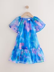 Blue Mesh Dress - Image 1 of 1