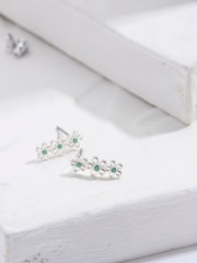FatFace Silver Tone Triple Daisy Earrings - Image 1 of 2