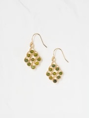 FatFace Gold Tone Stone Drop Earrings - Image 1 of 2